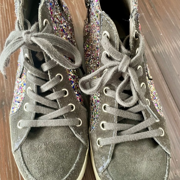 Hakai glitter and grey hightop sneakers  Size 7 - Picture 2 of 4